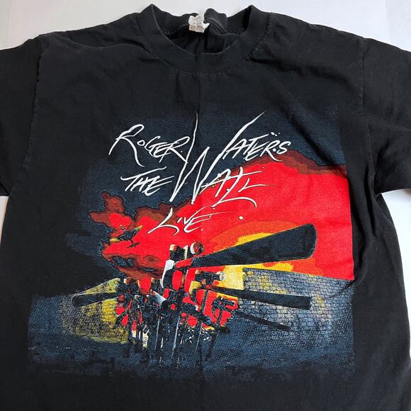 Roger Waters Concert Band Tee Shirt The Wall Live 2012 Mens Black Pink Floyd S - Picture 2 of 7